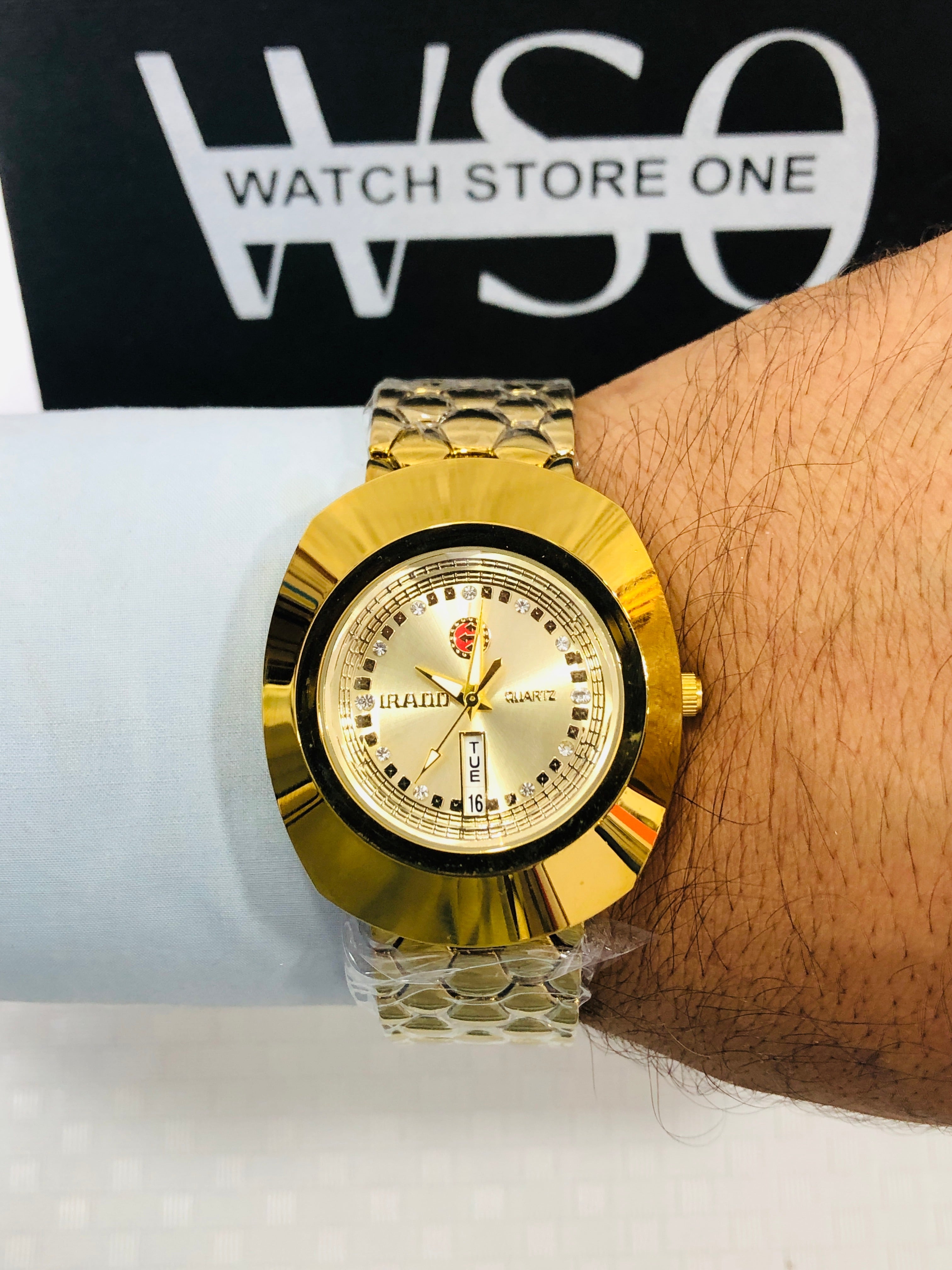 Rado Diastar 12 Stone - Article #369 - Golden - Golden Dial