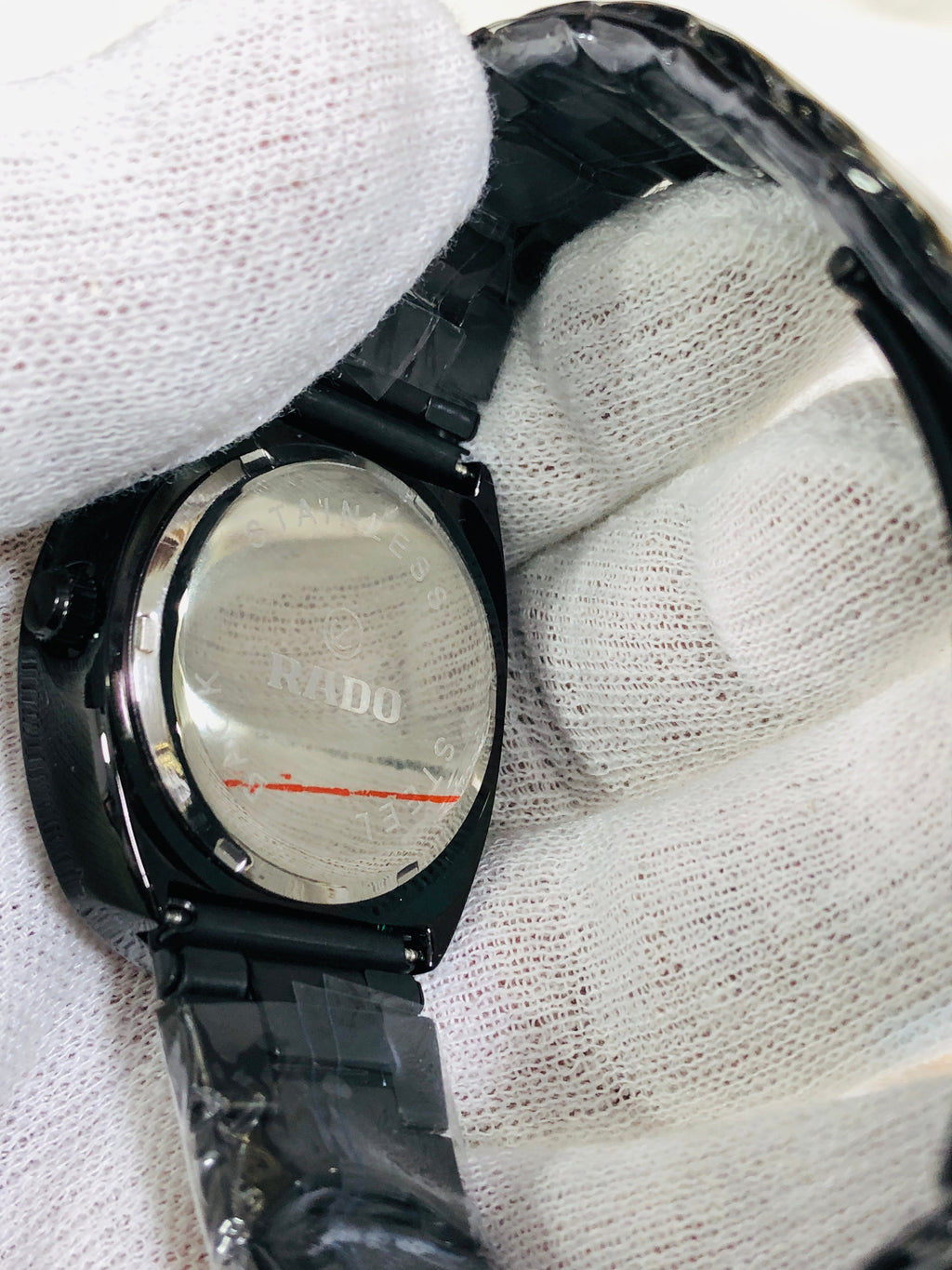 RADO EGG PREMIUM DIAMOND BLACK CASE WHITE DIAL