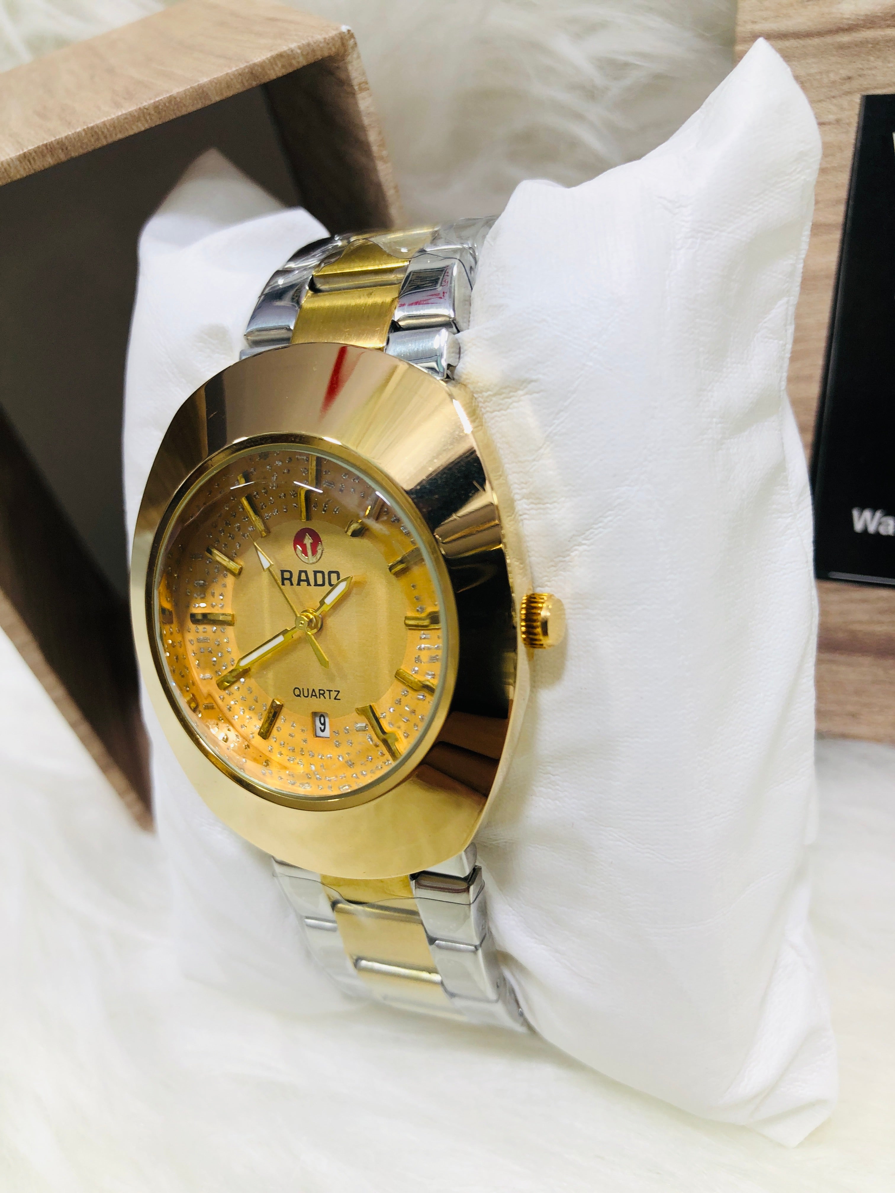 RADO EGG PREMIUM DIAMOND WATCH TWO-TONE GOLD 100% WATER 💦 PROOF