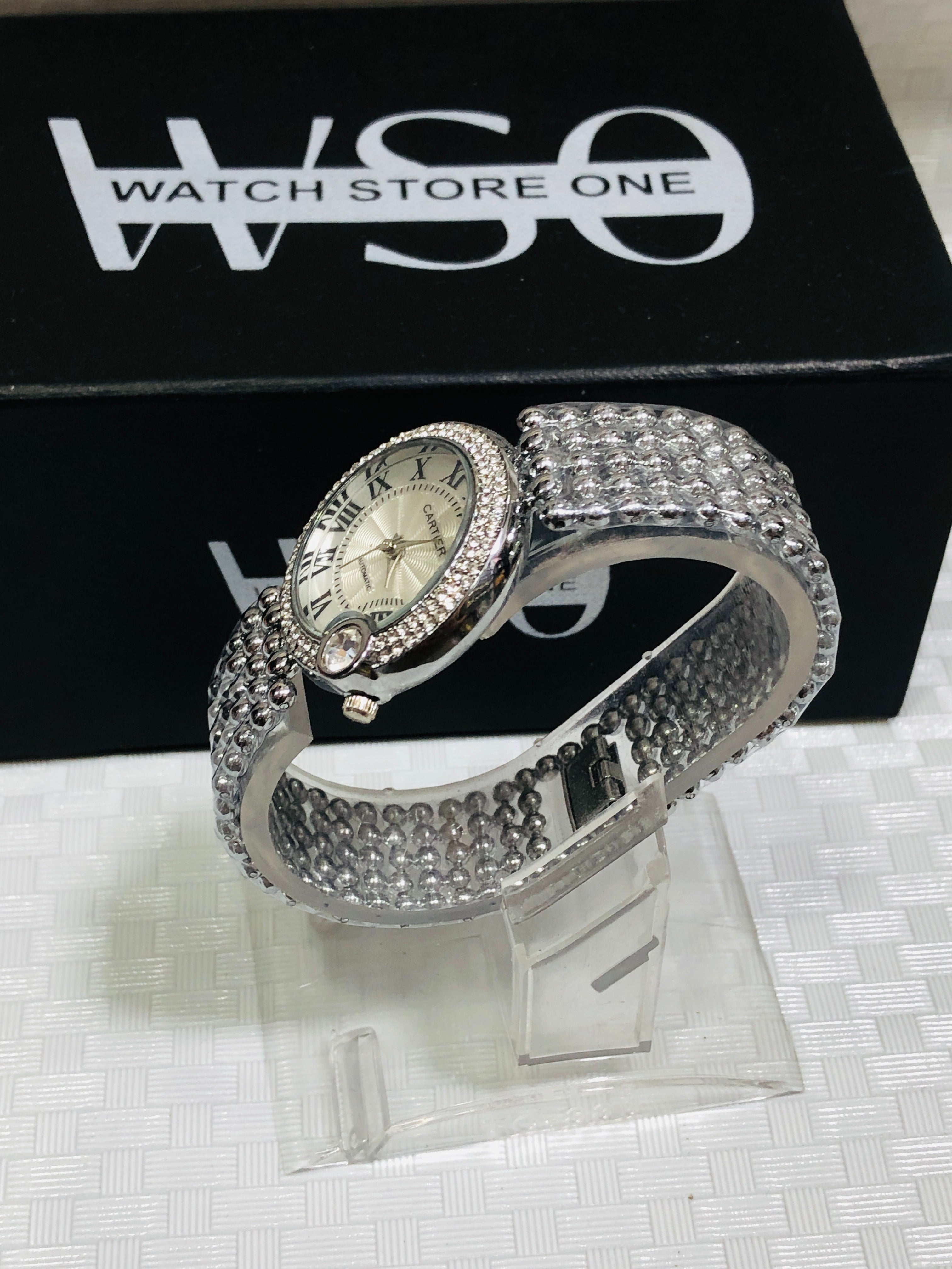 Cartier women watch silver