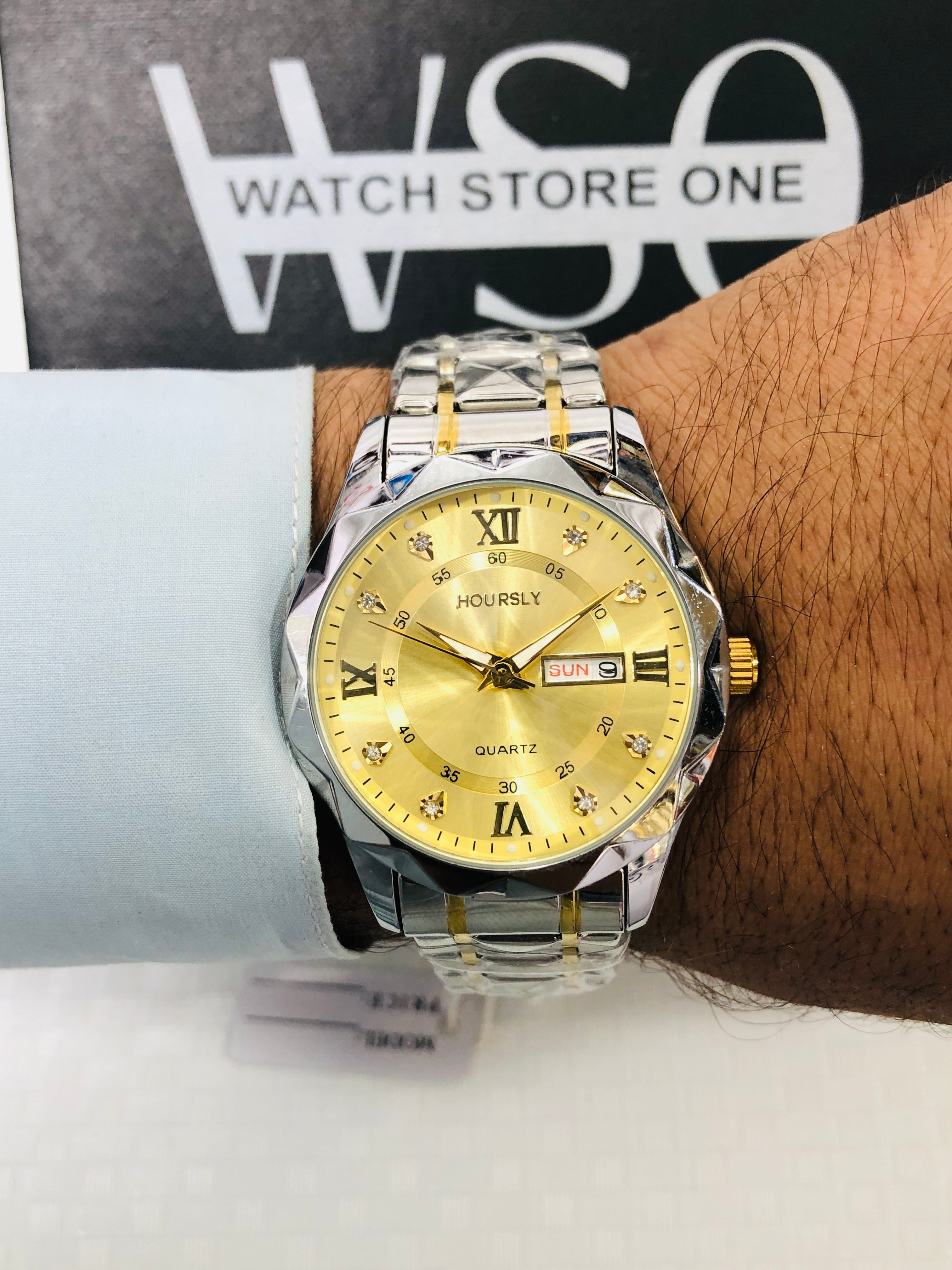 Hoursely Diamond Cut Watch>3 COLOR