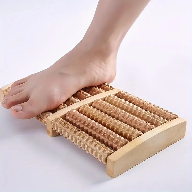 Wooden Roller Foot  Massager