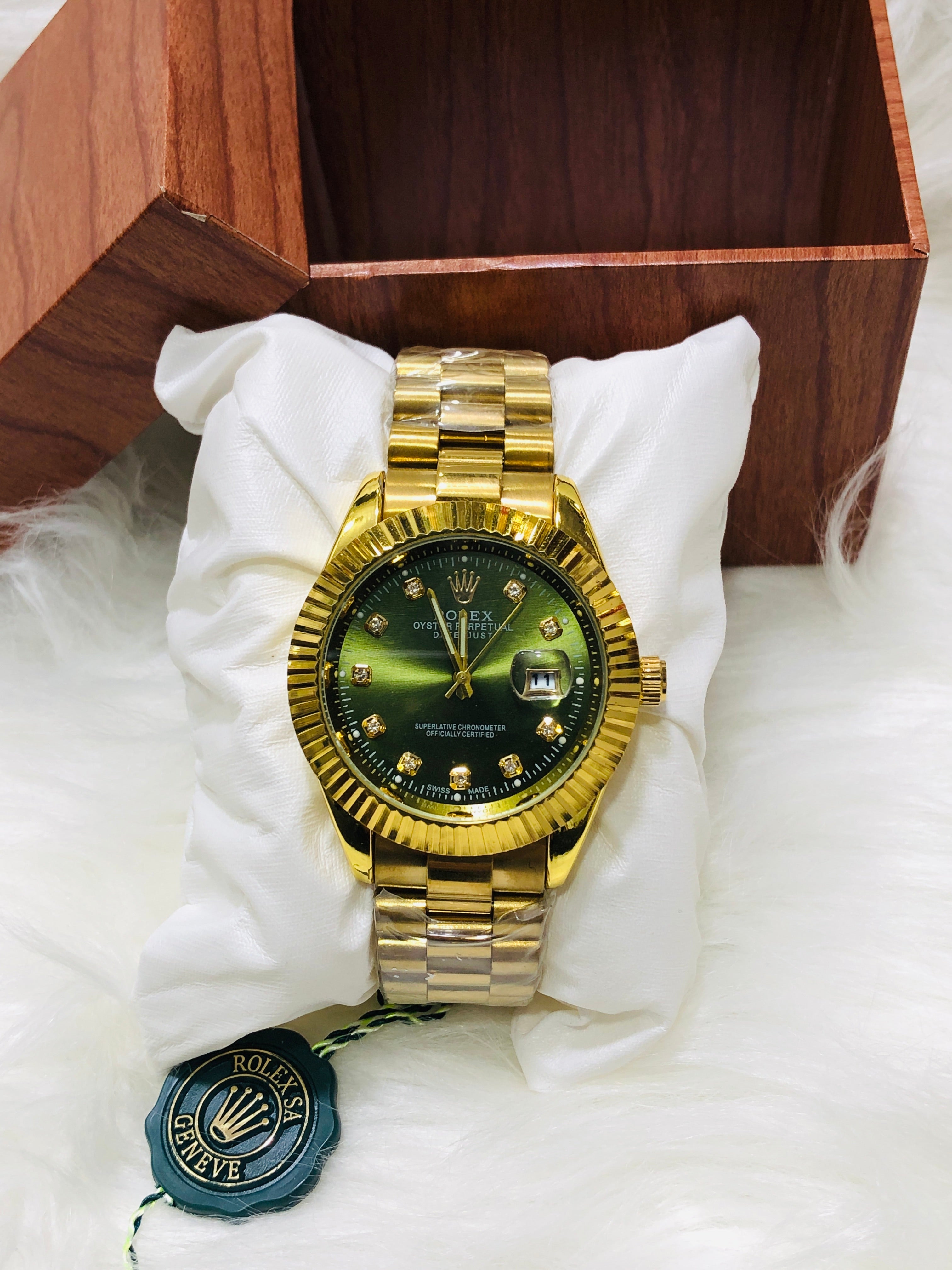 Rlx date just Quartz Full Gold