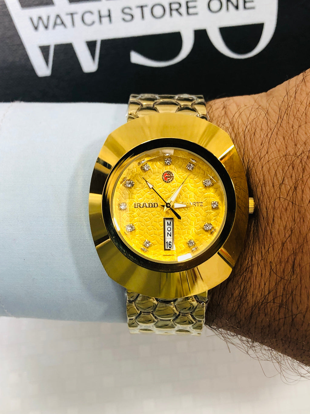 Rado Diastar 12 Stone - Article #369 - Golden - Golden Dial