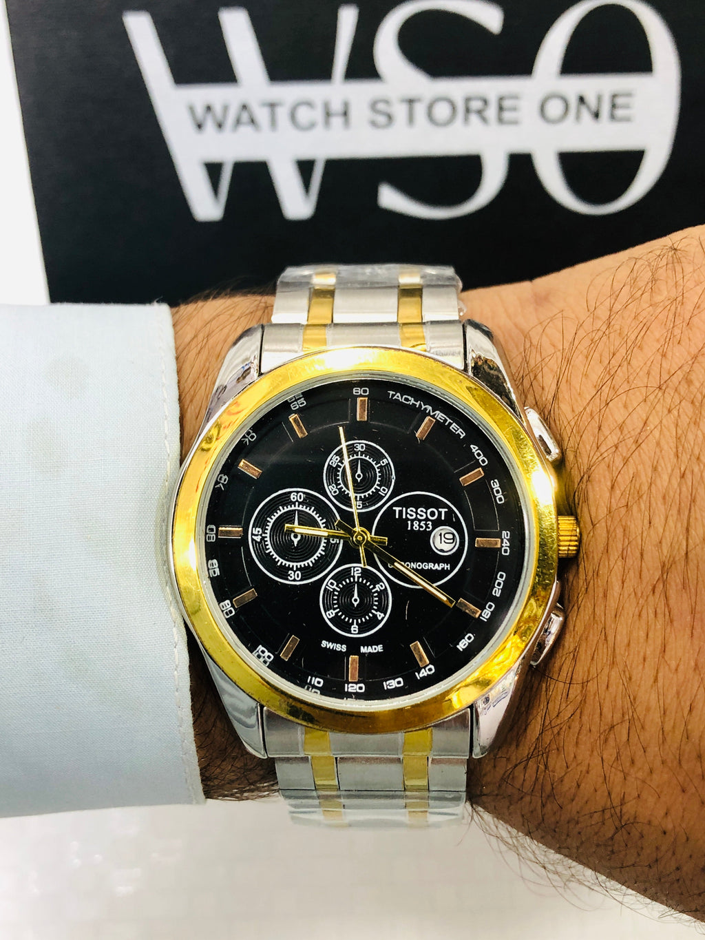 Tist Date watch>Totone Black