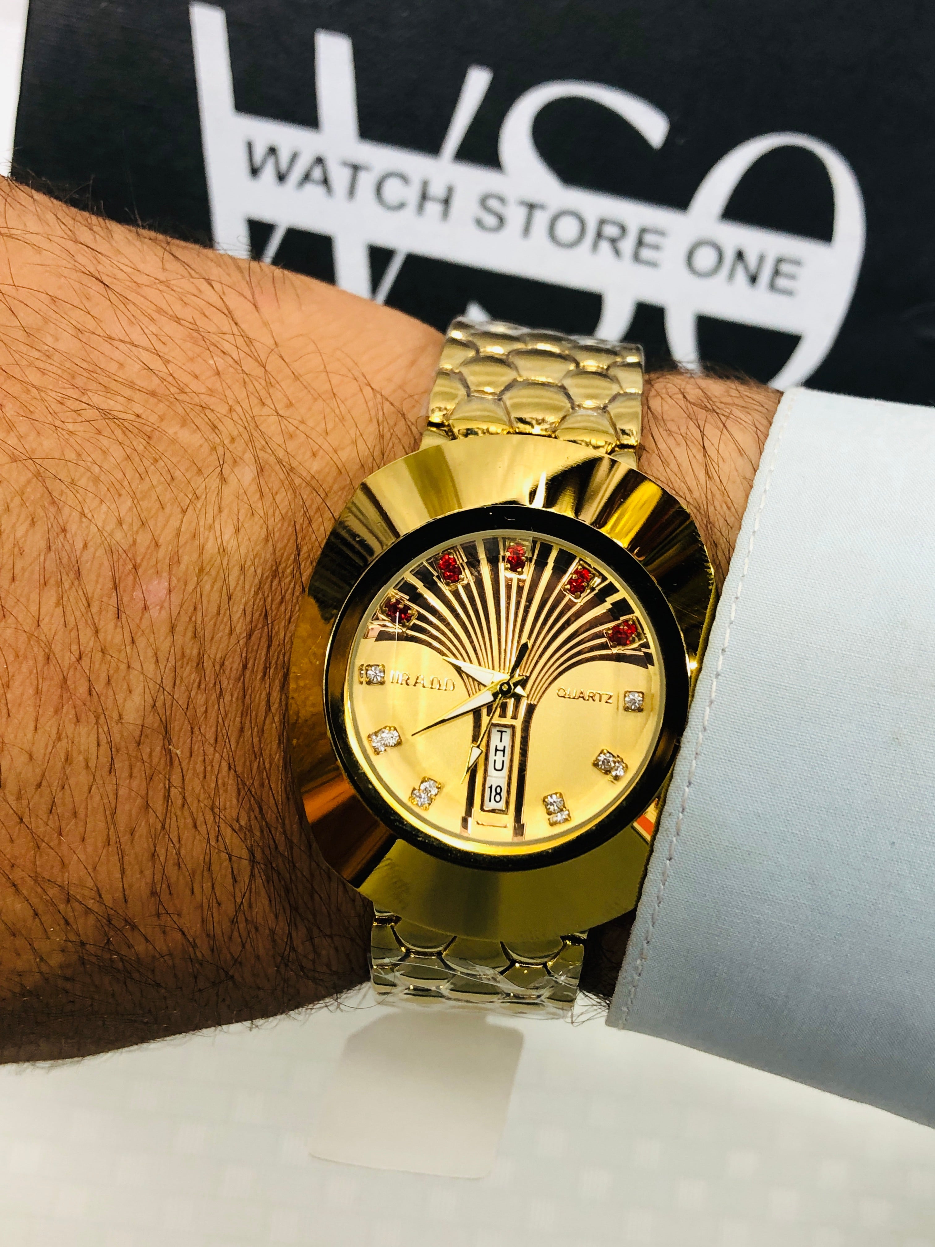 Rado Diastar 12 Stone - Article #369 - Golden - Golden Dial