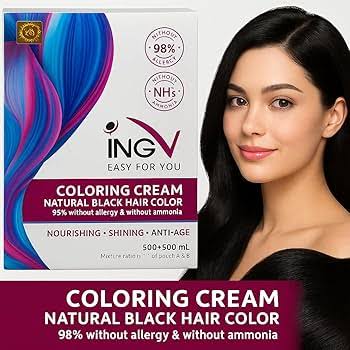 INGV Hair Colour 1000ml – Ammonia-Free, 98% Allergy